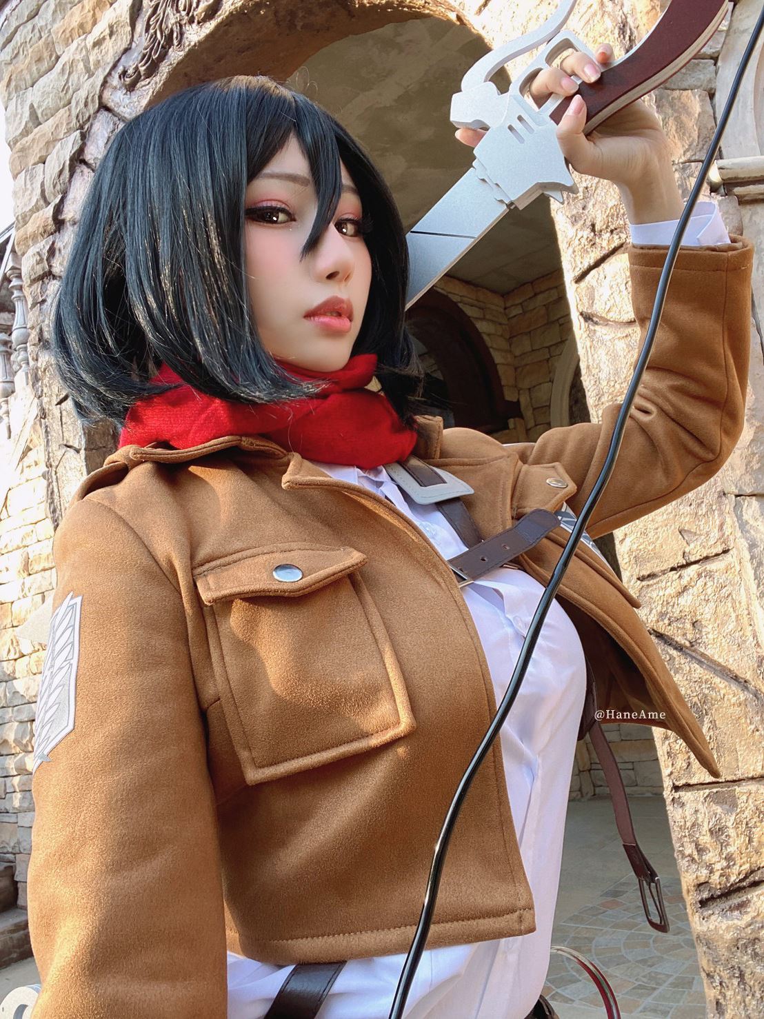 NO.123 雨波_HaneAme - Attack on Mikasa 米卡沙(17)